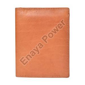 Three Fold Tan Brown Leather Wallets