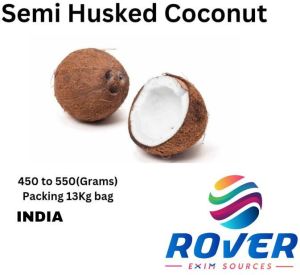 Semi Husked Coconuts