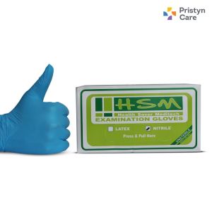 HSM Nitrile Health Saver Meditech Examination Powder Free Gloves for Hospital, Clinic