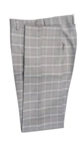 Mens Cotton Casual Wear Check Pant