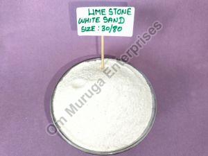 30/80 Micron White Limestone Sand