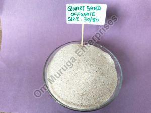 White 30/80 Mesh Off White Quartz Sand