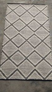 Woolen Jacquard Rectangle Carpet