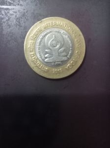 Old international day of yoga coin