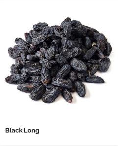 Black long raisins