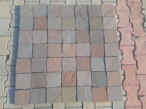 Multi Colour Sand Stone Cobbles