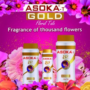 Asoka-T gold talcum powder