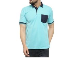 Mens Casual Wear Collar Neck T Shirt