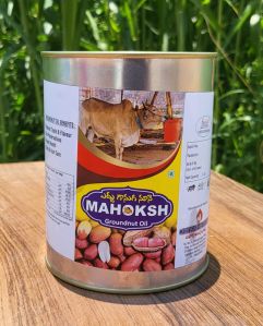 Mahoksh Bull driven cold pressed groundnut oil