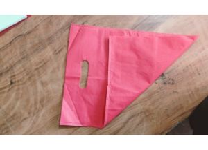 Pink D Cut Non Woven Bag