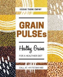 wheat grain and pulses