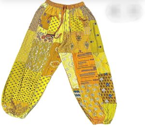 Patchwork Harem Pants