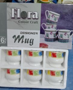 JP Flora Transfer Bio China Mugs