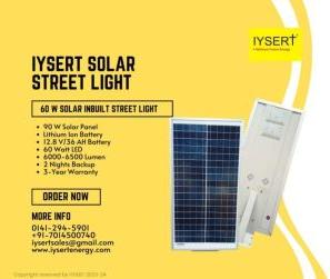 IYSERT 60W SOLAR ALL IN ONE STREET LIGHT