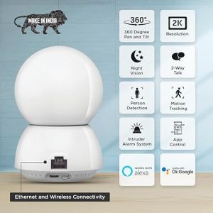 Qubo Smart 360 4MP WiFi CCTV Security Camera