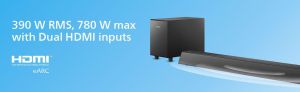 Philips Soundbar TAB8967 Wireless Rear Speakers