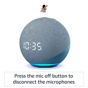Amazon Echo Dot 4th Gen Smart Speaker With Clock