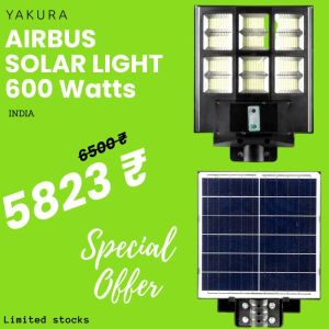 Yakura Solar - Airbus 600W - All in one Solar Street Light