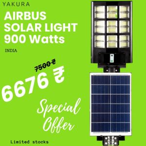 Yakura solar - Airbus 900W - All in one solar street light