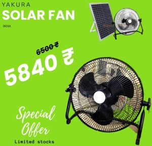 portable solar fan