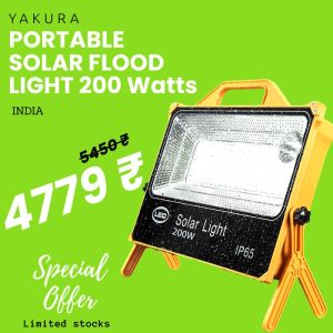 Yakura Solar - Solar Portable flood light 200W