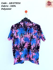 Purple Sky Aloha Printed Shirt