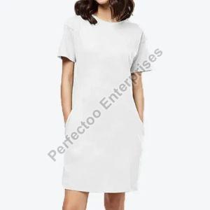 Ladies Cotton Long T-Shirt Dress