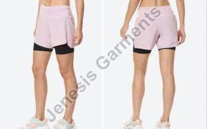 Lycra Ladies Sports Shorts