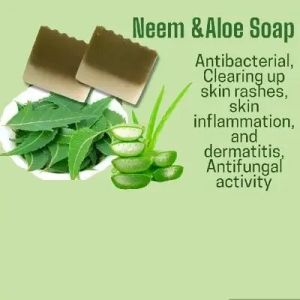 110gm Cold Process Neem & Aloe Soap