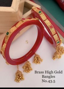 Brass High Gold Bangle