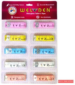 Welden Fiberglass Measuring Tape, Body Measuring and Sewing Inch Tape - 1525