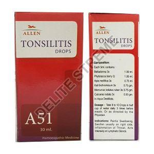 Allen A51 Tonsilitis Drops