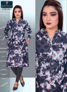 Color Discharge Tie Dye Kurti