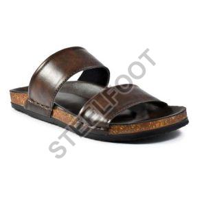 Mens Synthetic Leather Slipper Kork Series