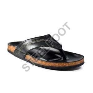 Mens Synthetic Leather Slipper Kork Series