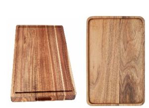 Wooden 2 In 1 Chopping Board