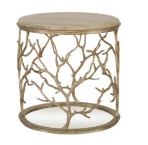 Metal Round End Table
