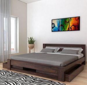 Wooden Luxury Double Bed