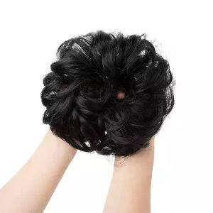 THE KALKI STORE 1 Pcs Messy Bun Scrunchie Hair Extension