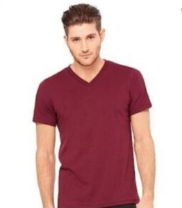 Mens Plain V Neck T-Shirt