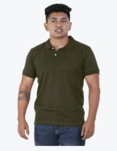 MensCollar Neck Plain Polo T-Shirt