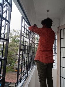 customised balcony pigeon nets