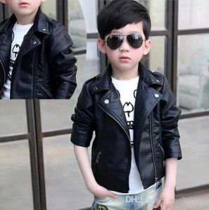 kids leather jacket