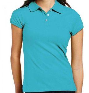 Ladies Half Sleeve Polo Neck T-shirt