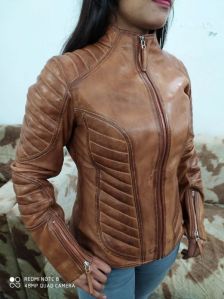 Ladies Leather Biker Jackets