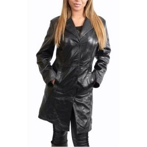 Ladies Leather Long Jackets