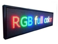 Multi colour scrolling screen