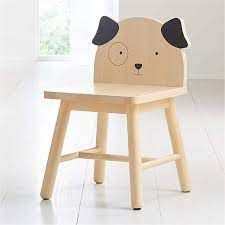 Kids Wooden Dog Chair