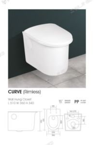 Curve water closet