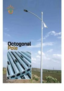 Octagonal Galvanized Iron Pole